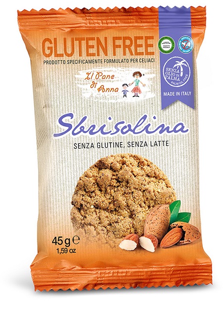 IL PANE DI ANNA SBRISOLINA SENZA GLUTINE E SENZA LATTE 45 G - Farmacia Dott. Pasquale Russo