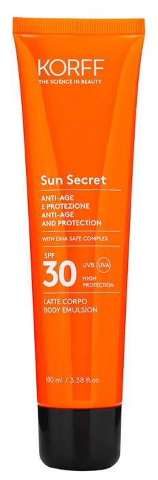 KORFF SUN SECRET FLUID LOTION PROTECTIVE ANTI AGE SPF30 100 ML - Farmacia Dott. Pasquale Russo