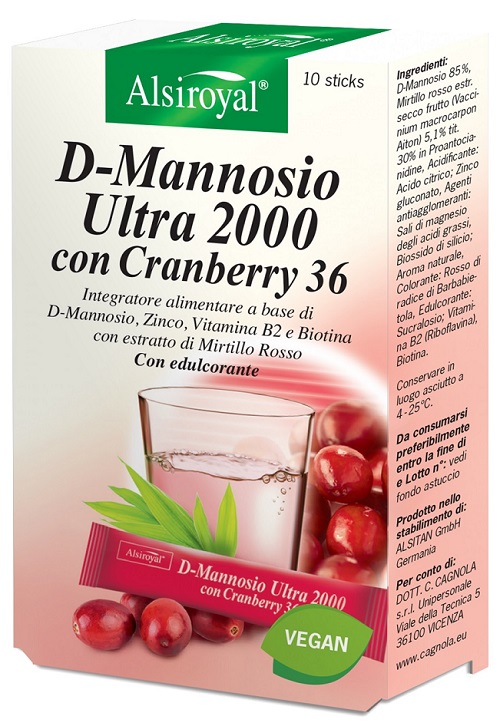 D MANNOSIO ULTRA 2000 CRANBERRY 10 STICK - Farmacia Dott. Pasquale Russo
