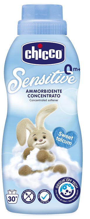 CHICCO SENSITIVE 0M+ AMMORBIDENTE CONCENTRATO SWEET TALCUM 750 ML - Farmacia Dott. Pasquale Russo