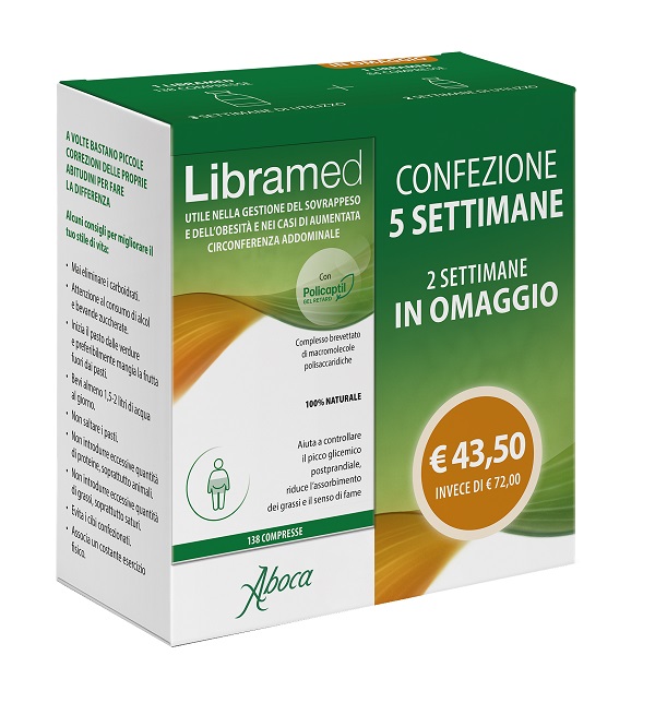 LIBRAMED TRATTAMENTO 5 SETTIMANE 138 + 84 COMPRESSE - Farmacia Dott. Pasquale Russo
