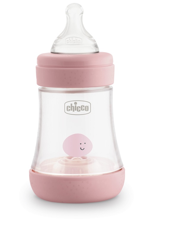 CHICCO BIBERON PERFECT 5 GIRL 150 ML IN SILICONE 1 FORO - Farmacia Dott. Pasquale Russo