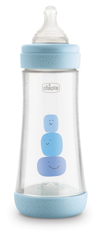 CHICCO BIBERON PERFECT 5 BOY 300 ML IN SILICONE 3 FORI - Farmacia Dott. Pasquale Russo