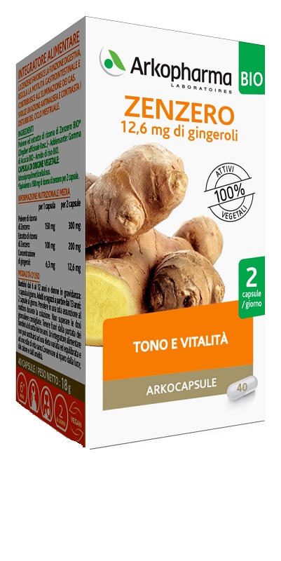 ARKO CAPSULE ZENZERO BIO 40 CAPSULE - Farmacia Dott. Pasquale Russo
