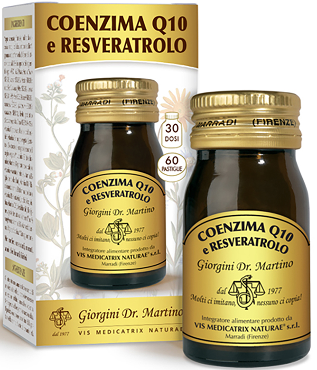 COENZIMA Q10 E RESVERATROLO 60 PASTIGLIE - Farmacia Dott. Pasquale Russo
