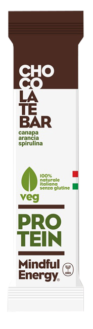 MINDFUL ENERGY BARRETTA AL CIOCCOLATO CON CANAPA-ARANCIA-SPIRULINA 60 G - Farmacia Dott. Pasquale Russo