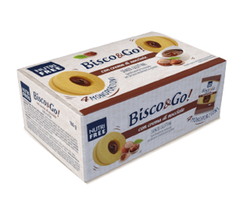 NUTRIFREE BISCO&GO CON CREMA DI NOCCIOLE 4X40 G - Farmacia Dott. Pasquale Russo