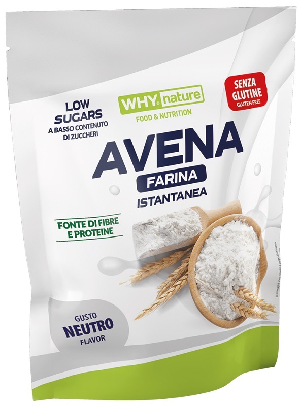 WHYNATURE AVENA FARINA ISTANTANEA GUSTO NEUTRO 1 KG - Farmacia Dott. Pasquale Russo