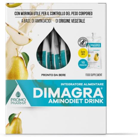 DIMAGRA AMINODIET DRINK PERA 10 POUCH DA 80 G - Farmacia Dott. Pasquale Russo