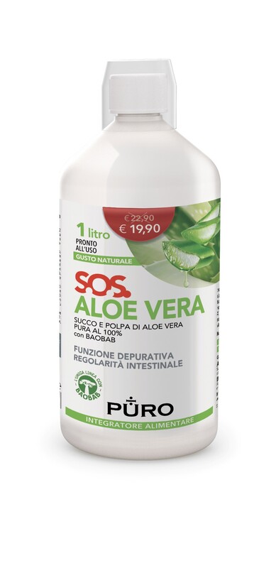 PURO ALOE VERA SUCCO E POLPA 100% + BAOBAB 1 LITRO - Farmacia Dott. Pasquale Russo
