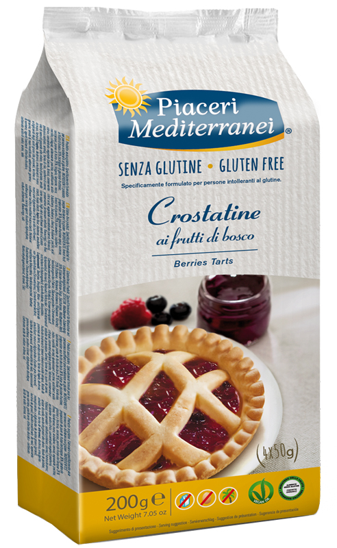 PIACERI MEDIT CROSTATINA FRUTTI DI BOSCO 4 PEZZI 50 G - Farmacia Dott. Pasquale Russo
