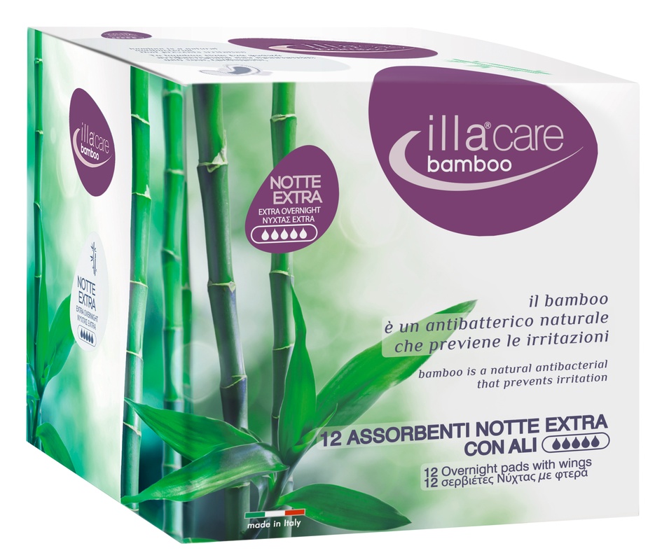 ILLA CARE BAMBOO ASSORBENTI NOTTE EXTRA 12 PEZZI - Farmacia Dott. Pasquale Russo