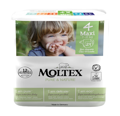 PANNOLINI MOLTEX PURE & NATURE MAXI 7-14 KG TAGLIA 4 29 PEZZI - Farmacia Dott. Pasquale Russo
