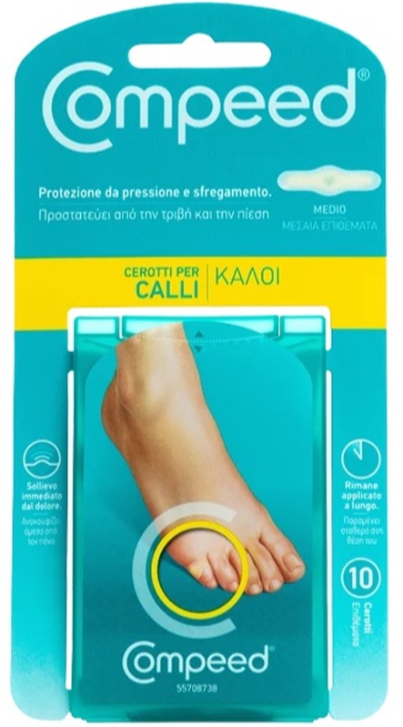 COMPEED CEROTTI PER CALLI MEDIO 10 PEZZI - Farmacia Dott. Pasquale Russo