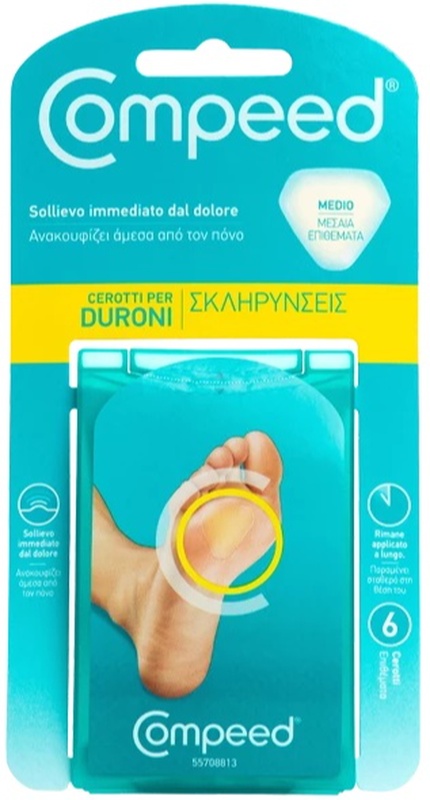COMPEED CEROTTI PER DURONI MEDIO 6 PEZZI - Farmacia Dott. Pasquale Russo