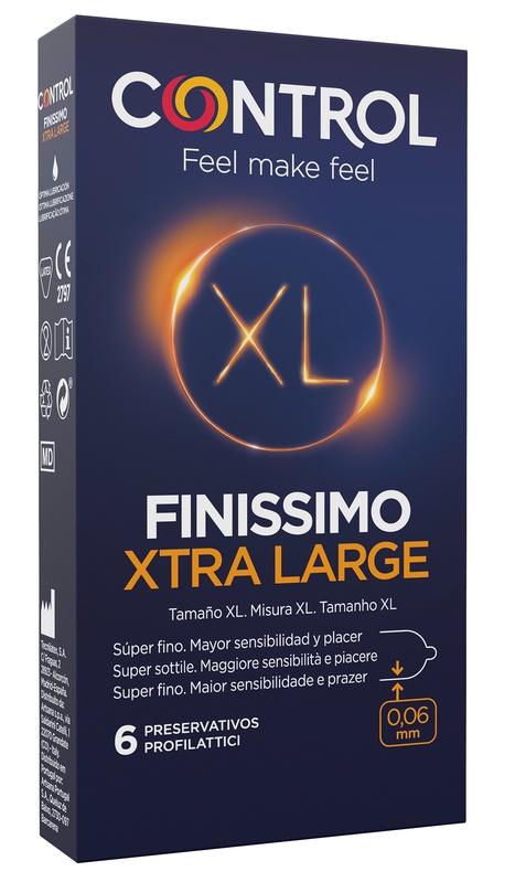 CONTROL FINISSIMO XTRA LARGE 6 PEZZI - Farmacia Dott. Pasquale Russo