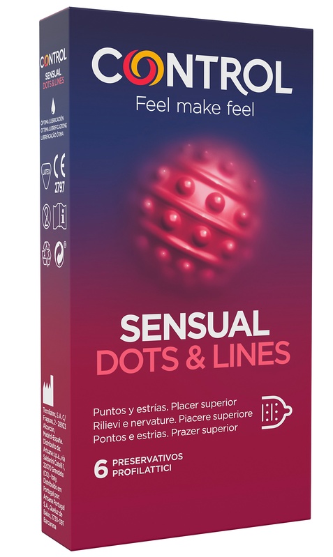 CONTROL SENSUAL DOTS&LINES 6 PEZZI - Farmacia Dott. Pasquale Russo