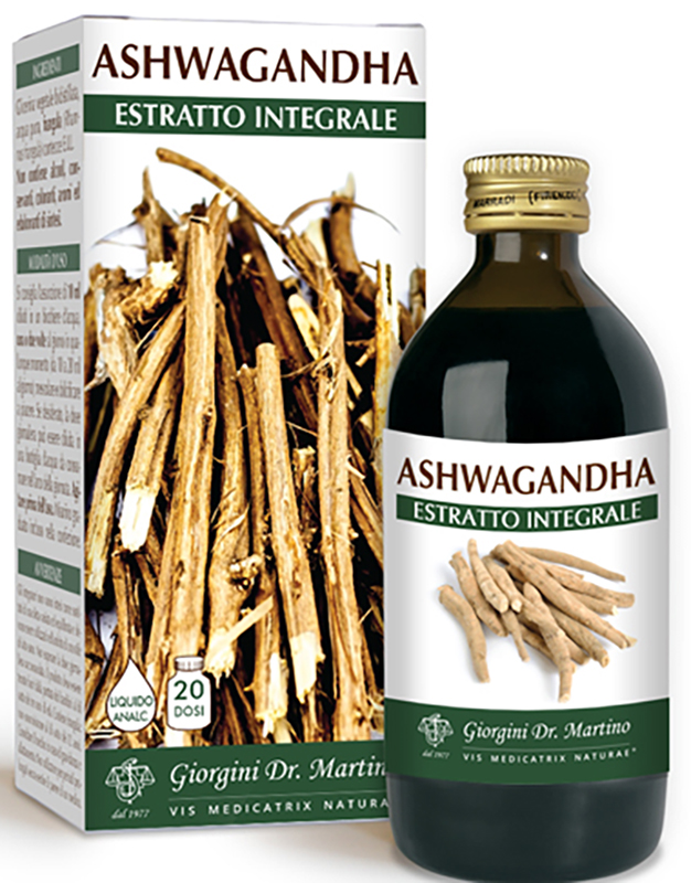 ASHWAGANDHA ESTRATTO INTEGRALE LIQUIDO ANALCOLICO 200 ML - Farmacia Dott. Pasquale Russo