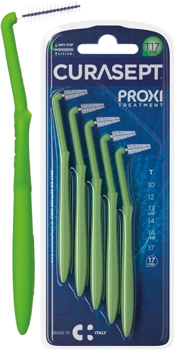 CURASEPT PROXI ANGLE P09 VERDE CHIARO/LIGHT GREEN 5 PEZZI - Farmacia Dott. Pasquale Russo