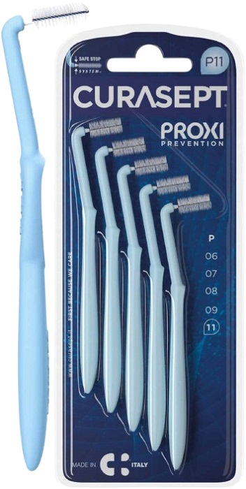 CURASEPT PROXI ANGLE P11 AZZURRO/LIGHT BLUE 5 PEZZI - Farmacia Dott. Pasquale Russo