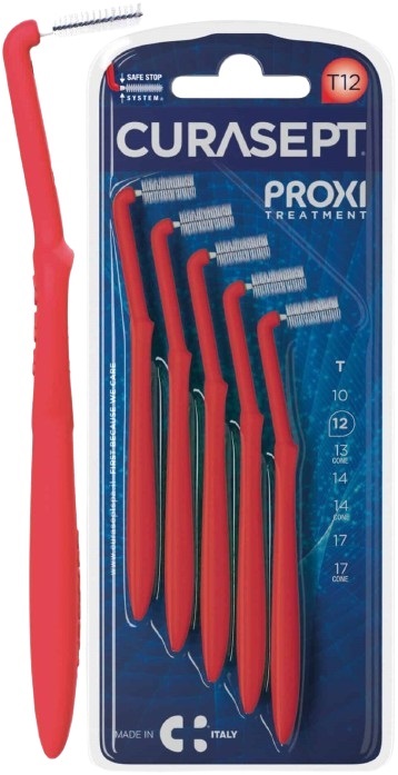 CURASEPT PROXI ANGLE T12 ROSSO/RED 5 PEZZI - Farmacia Dott. Pasquale Russo