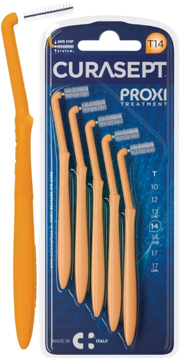 CURASEPT PROXI ANGLE T14 ARANCIO/ORANGE 5 PEZZI - Farmacia Dott. Pasquale Russo
