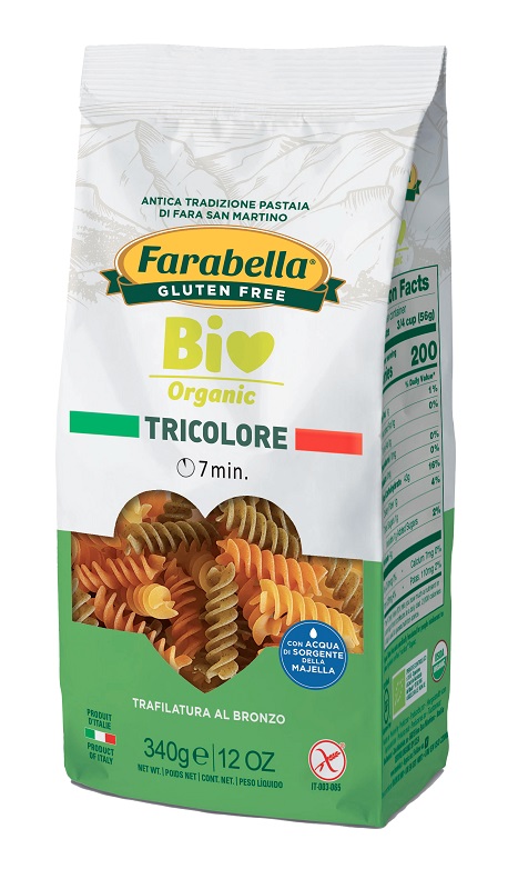 FARABELLA BIO FUSILLI TRICOLORE 340 G - Farmacia Dott. Pasquale Russo
