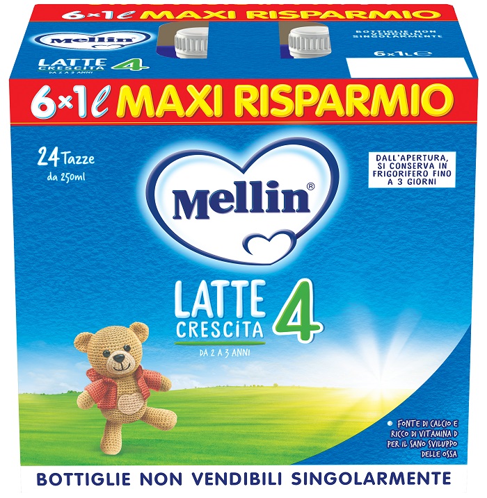 MELLIN 4 LATTE 6X1000 ML - Farmacia Dott. Pasquale Russo