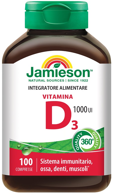JAMIESON VITAMINA D3 1000 100 COMPRESSE - Farmacia Dott. Pasquale Russo