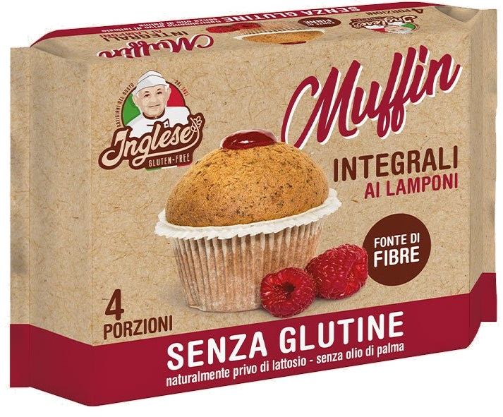 INGLESE MUFFIN INTEGRALI FARCITI AL LAMPONE 4 PEZZI DA 40 G - Farmacia Dott. Pasquale Russo