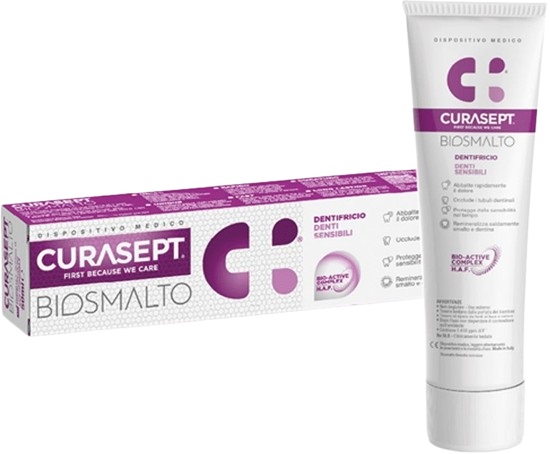 CURASEPT BIOSMALTO DENTIFRICIO DENTI SENSIBILI 75 ML - Farmacia Dott. Pasquale Russo