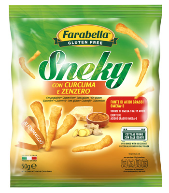 FARABELLA SNEKY FORMAGGIO CON CURCUMA E ZENZERO 50 G - Farmacia Dott. Pasquale Russo