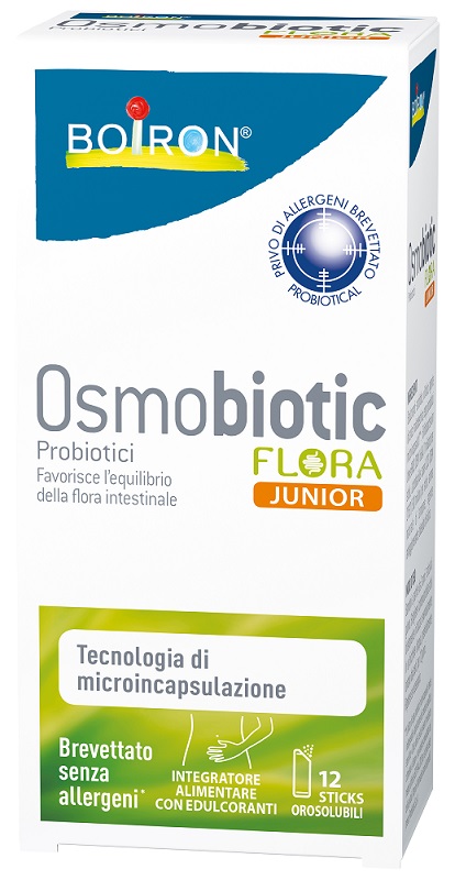 OSMOBIOTIC FLORA JUNIOR 12 STICKS OROSOLUBILI - Farmacia Dott. Pasquale Russo