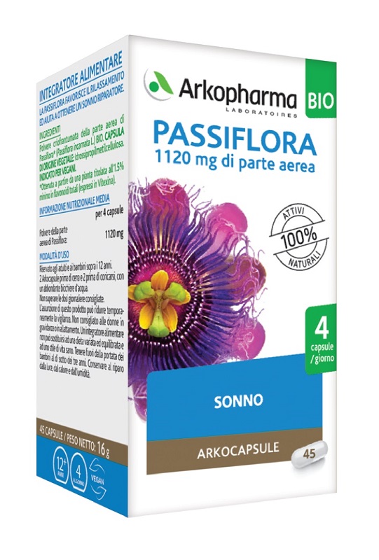 ARKO CAPSULE PASSIFLORA 45 CAPSULE BIO - Farmacia Dott. Pasquale Russo