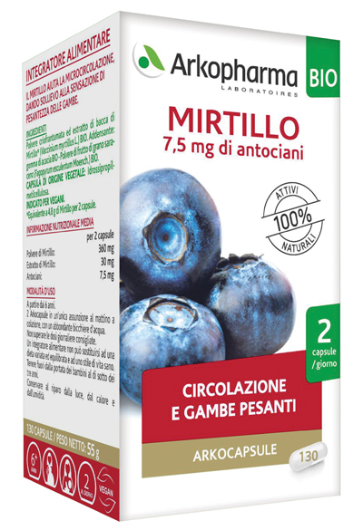 ARKOCAPSULE MIRTILLO BIO 40 CAPSULE - Farmacia Dott. Pasquale Russo
