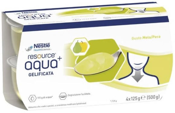 RESOURCE AQUA ACQUA GELIFICATA+APPLEPEAR CUP 6 4X125 G - Farmacia Dott. Pasquale Russo