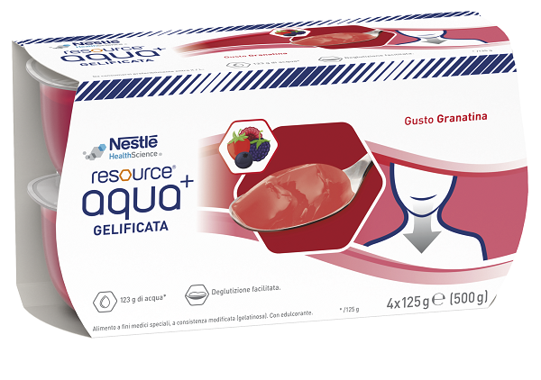 RESOURCE AQUA ACQUA GELIFICATA+GRENADA CUP 6 4X125 G - Farmacia Dott. Pasquale Russo