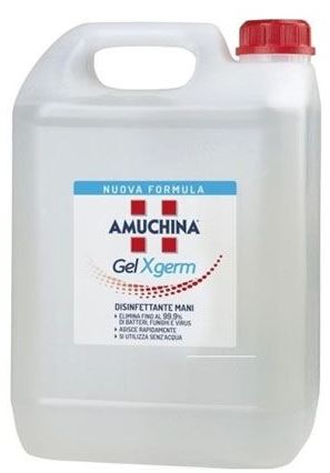 AMUCHINA GEL X-GERM DISINFETTANTE MANI 5 LITRI - Farmacia Dott. Pasquale Russo