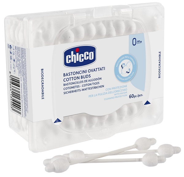 CHICCO BASTONCINI COTONATI 60 PEZZI - Farmacia Dott. Pasquale Russo
