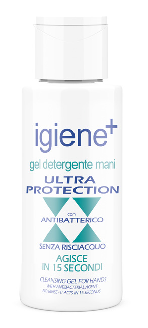 IGIENE+ GEL DETERGENTE MANI ULTRA PROTECTION CON ANTIBATTERICO 50 ML - Farmacia Dott. Pasquale Russo