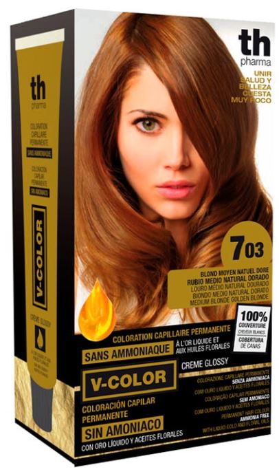 TH PHARMA V COLOR KIT TINTURA SENZA AMMONIACA N 7,03 - Farmacia Dott. Pasquale Russo