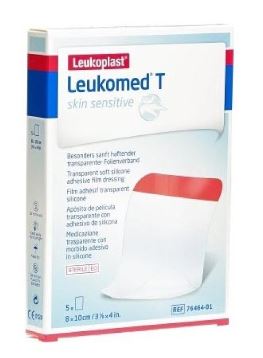 LEUKOMED T SKIN SENSITIVE MEDICAZIONE POST-OPERATORIA TRASPARENTE CON MASSA ADESIVA IN SILICONE 8X10 CM 5 PEZZI - Farmacia Dott. Pasquale Russo