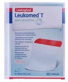 LEUKOMED T PLUS SKIN SENSITIVE MEDICAZIONE POST-OPERATORIA TRASPARENTE MPERMEABILE CON MASSA ADESIVA AL SILICONE 8X10CM 5 PEZZI - Farmacia Dott. Pasquale Russo