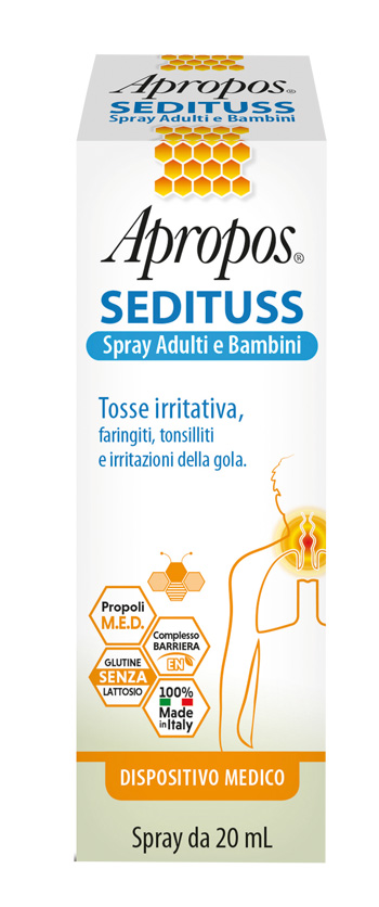 APROPOS SEDITUSS SPRAY ADULTI/BAMBINI 20 ML - Farmacia Dott. Pasquale Russo