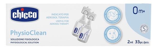 CHICCO SOLUZIONE PHYSIOCLEAN 2 ML 33 PEZZI - Farmacia Dott. Pasquale Russo