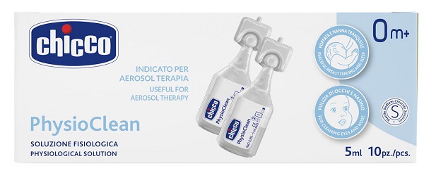 CHICCO SOLUZIONE PHYSIOCLEAN 5 ML 10 PEZZI - Farmacia Dott. Pasquale Russo