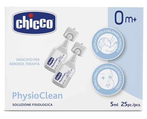 CHICCO SOLUZIONE PHYSIOCLEAN 5 ML 25 PEZZI - Farmacia Dott. Pasquale Russo