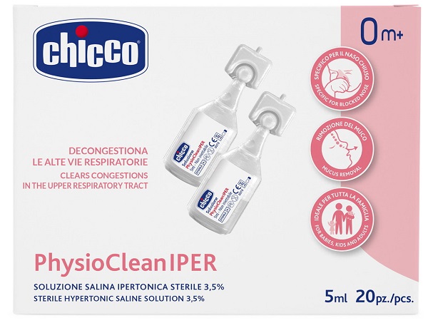 CHICCO SOLUZIONE HYPERTONIC 5 ML 20 PEZZI - Farmacia Dott. Pasquale Russo
