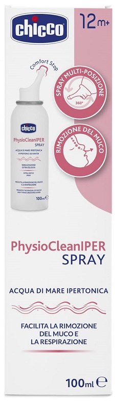 CHICCO PHYSIOCLEAN SOLUZIONE IPERTONICA SPRAY 100 ML - Farmacia Dott. Pasquale Russo