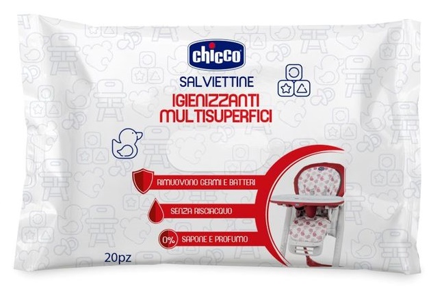 CHICCO SALVIETTINE IGIENIZZANTI 20 PEZZI - Farmacia Dott. Pasquale Russo